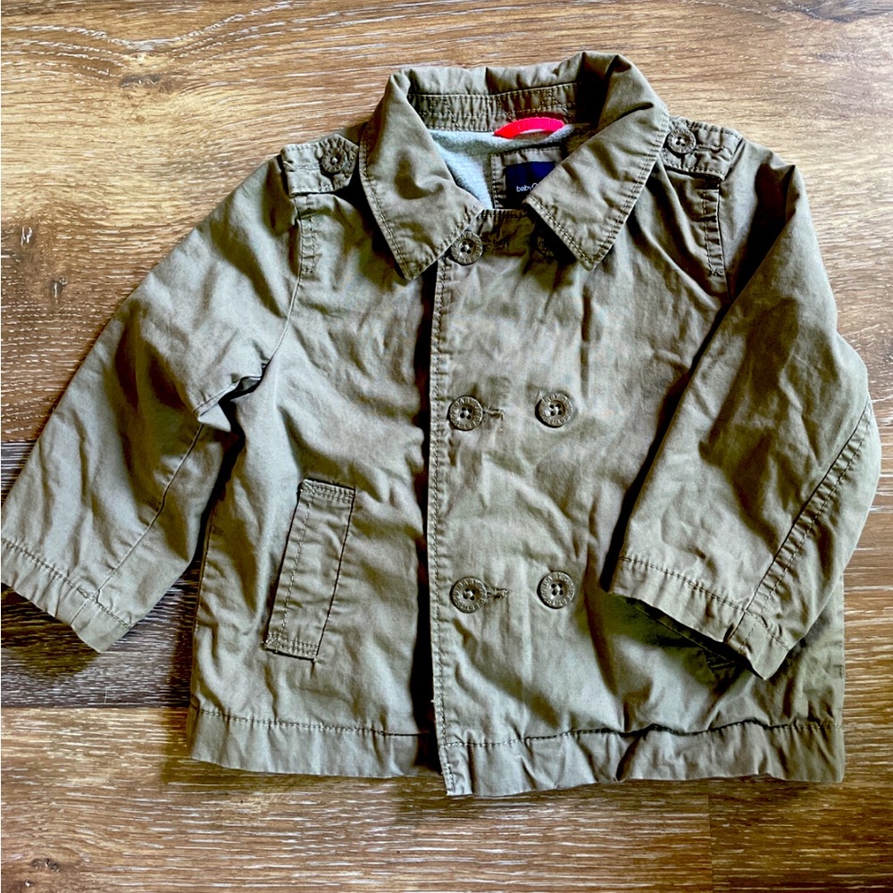 babyGap olive spring jacket size 18-24mo